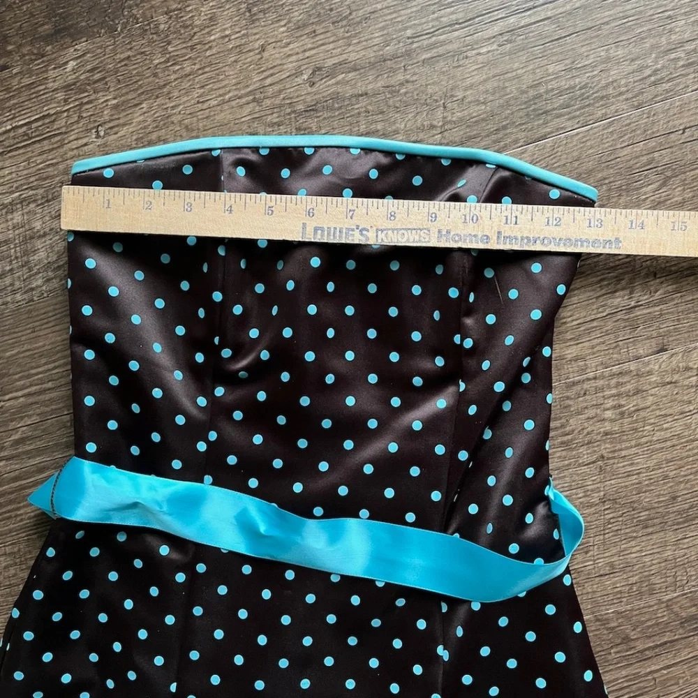 Vintage Jessica McClintock for Gunne Sax Strapless Party Dress, Size 3 - Picture 4 of 10